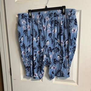 Croft & Barrow Blue Floral Pajama Pants